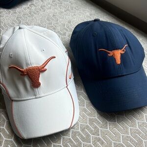 Nike University of Texas Longhorns White and Navy Caps